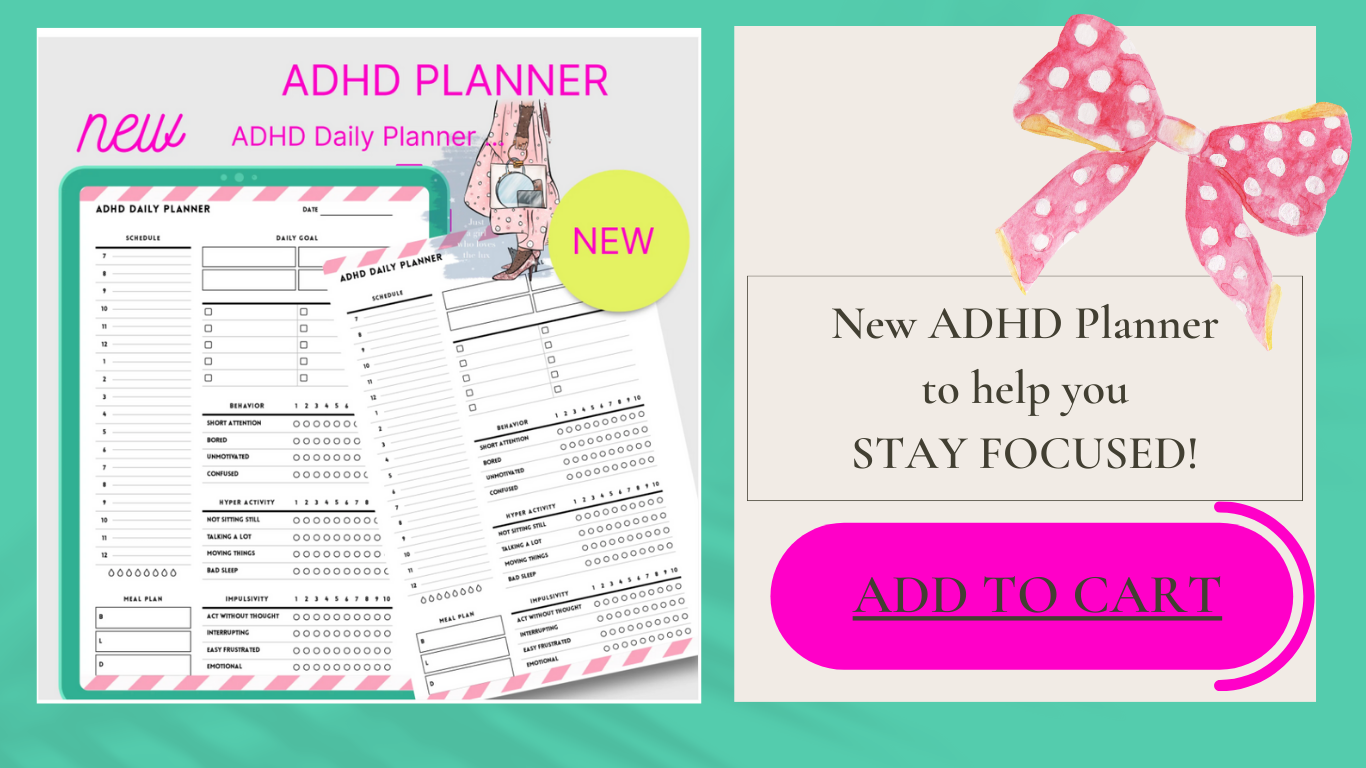 PLR ADHD PLANNER PRINTABLE | | PLR ADHD PLANNER PRINTABLE| PLR ADHD PLANNER PRINTABLE