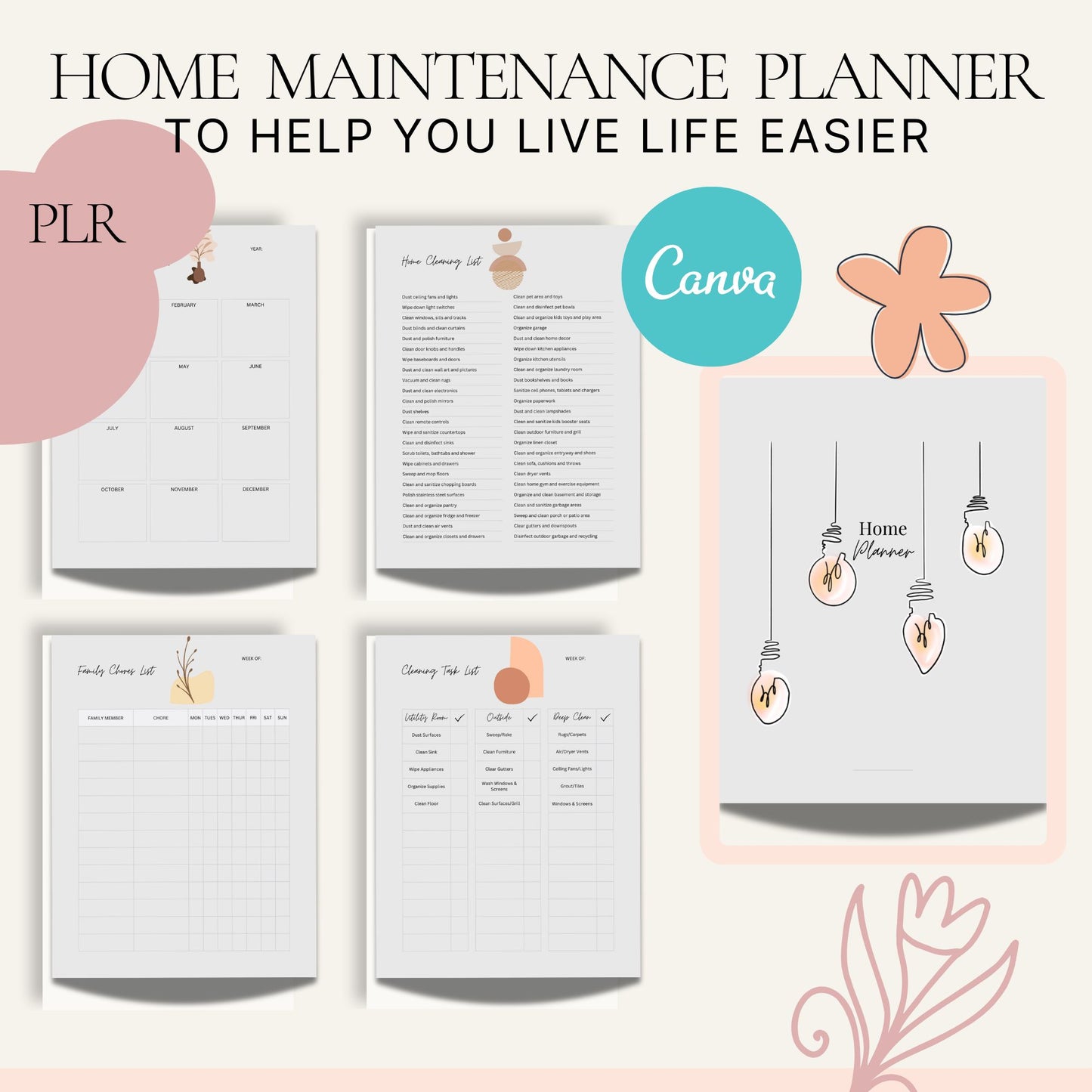 PLR HOME MAINTENANCE PLANNER,
HOME MAINTENANCE CHECKLIST WITH COMMERCIAL RIGHTS,
HOME MAINTENANCE CHECKLIST WITH PLR,
CANVA TEMPLATE HOME MAINTENANCE PLANNER
CHECKLIST PLR CANVA TEMPLATE HOME MAINTENANCE,
CLEANING PLR CANVA TEMPLATE HOME MAINTENANCE,
PLR YEARLY HOME MAINTENANCE,