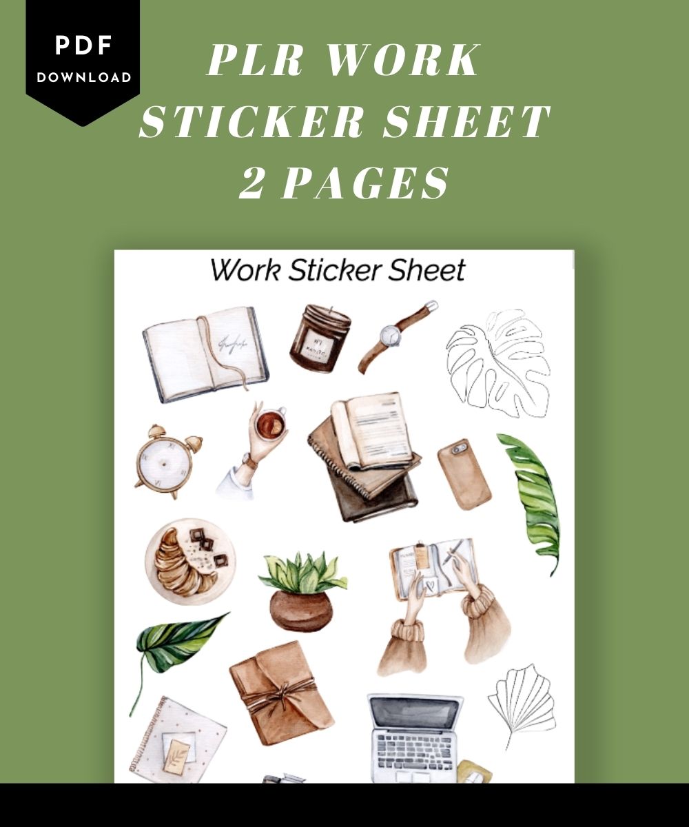 PLR WORK SHEET STICKER SHEETS