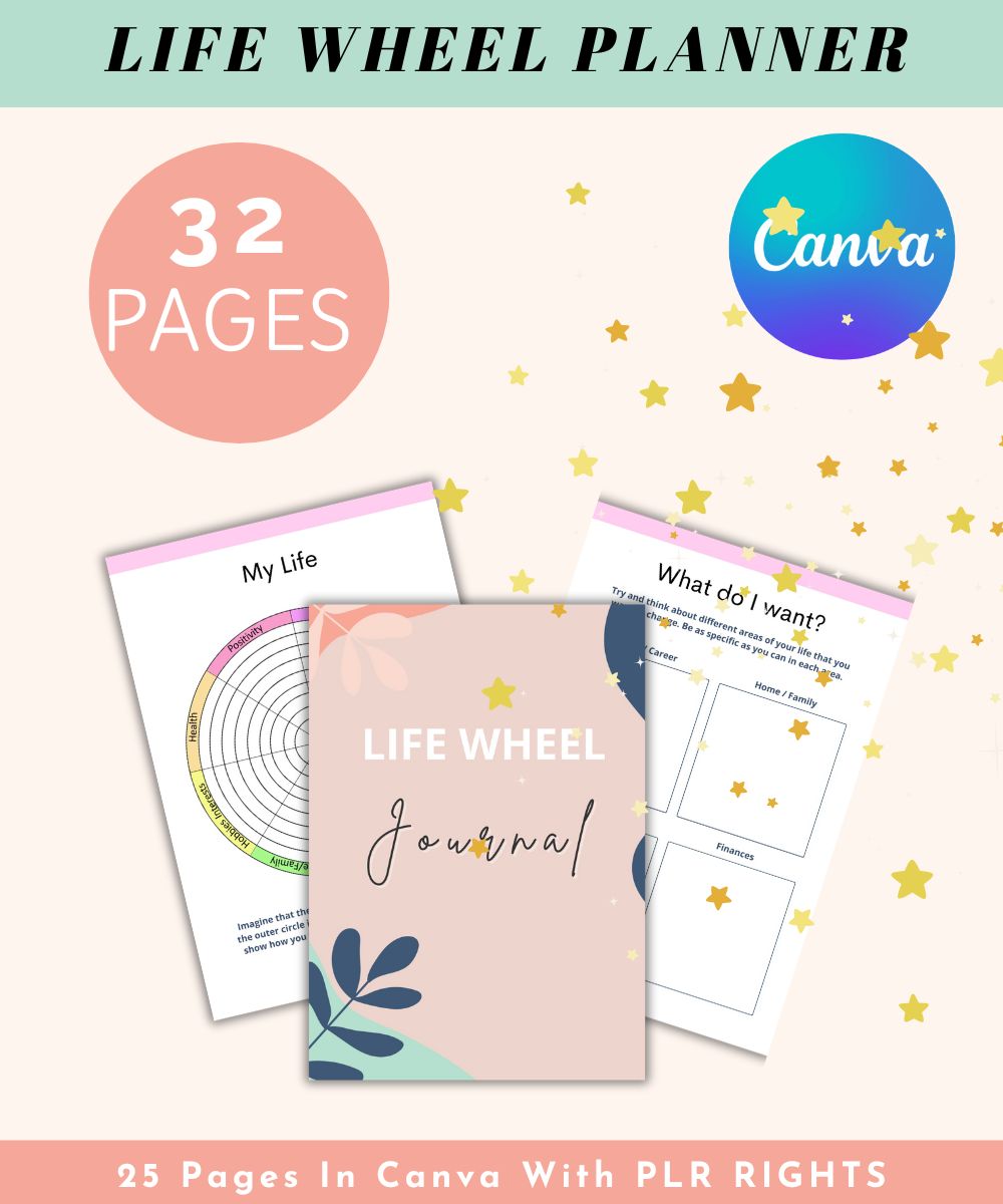 LIFE WHEEL PLANNER,
LIFE WHEEL CANVA TEMPLATE,&nbsp;
CANVA TEMPLATE LIFE PLANNER,