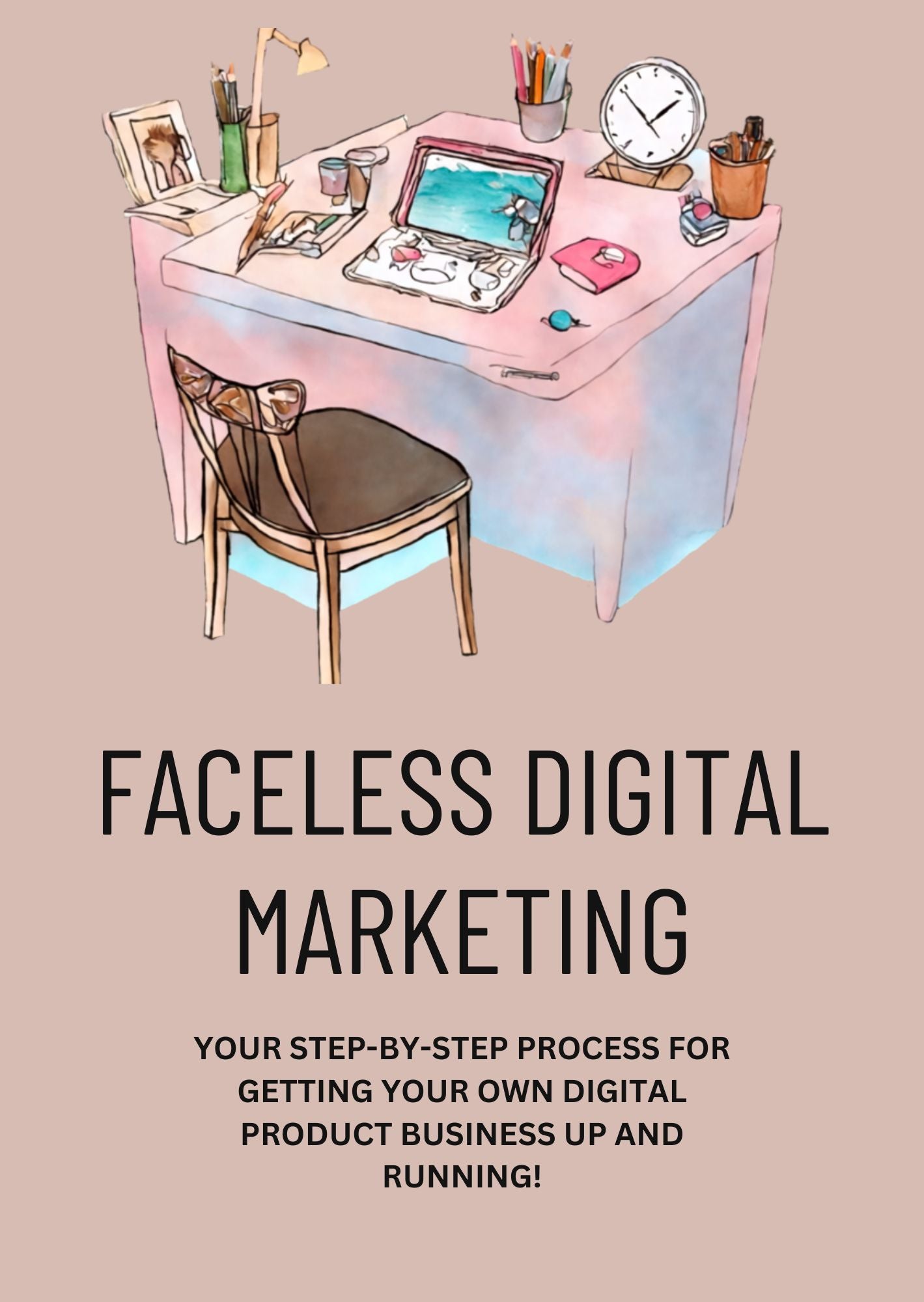 PLR FACELESS DIGITAL MARKETING EBOOK CANVA EBOOK TEMPLATE COMMERCIAL USE