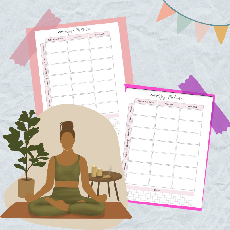 PLR Yoga Printable | Yoga Printable With Commercial Rights | Yoga Printables