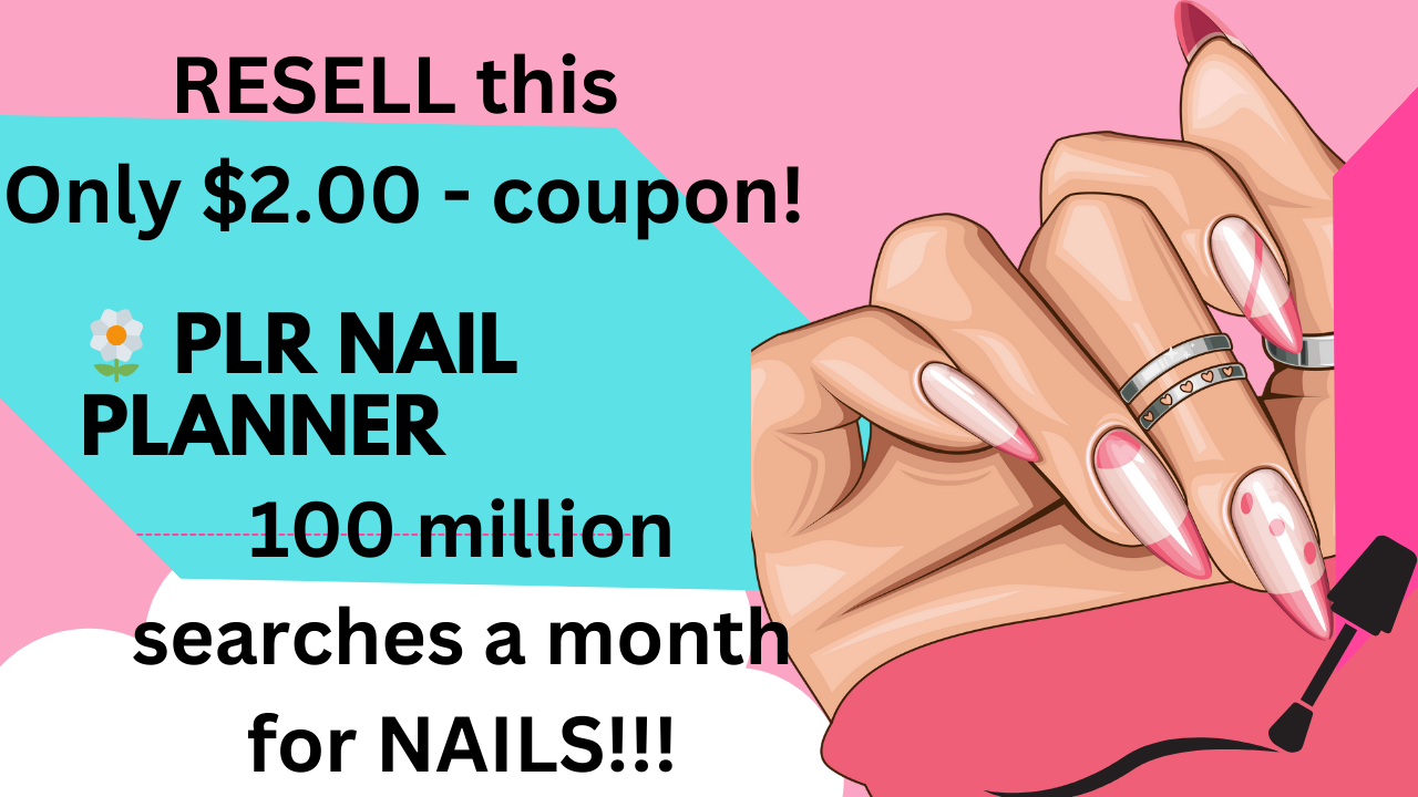 PLR NAIL PLANNER,
NAIL ART PLANNER PLR,
NAIL ART PLANNER COMMERCIAL RIGHTS ONLY $2.00,