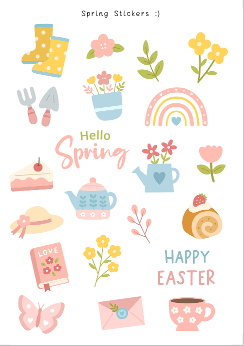 PLR ALL SEASONS STICKER SHEETS