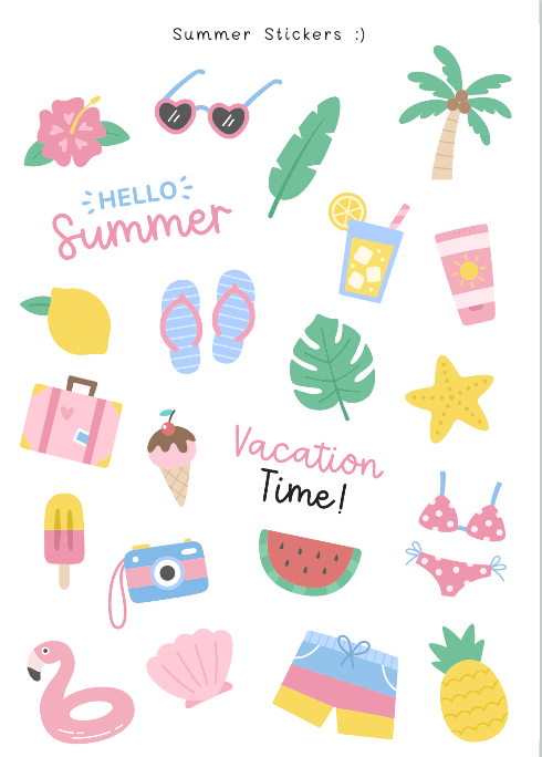 PLR ALL SEASONS STICKER SHEETS