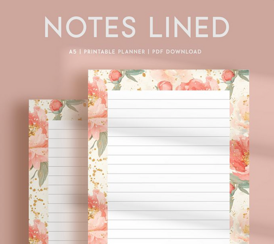 PLR PRINTABLE PLANNER ROSE COLORED | PLR DAILY ROSE PRINTABLE PLANNER