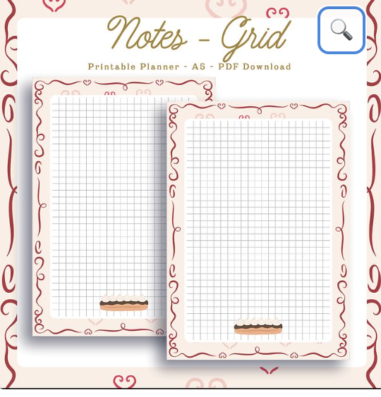 PLR PARIS THEMED NOTES GRID PAGES,
PLR PARIS THEMED GRID PAGE NOTES