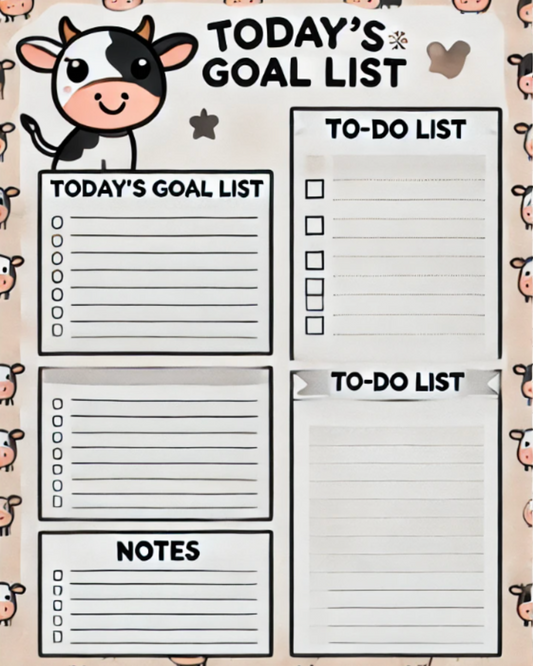 Cow Printable | Cow Planner