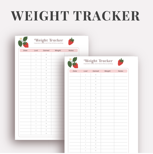 WEIGHT TRACKER | FITNESS WEIGHT TRACKER