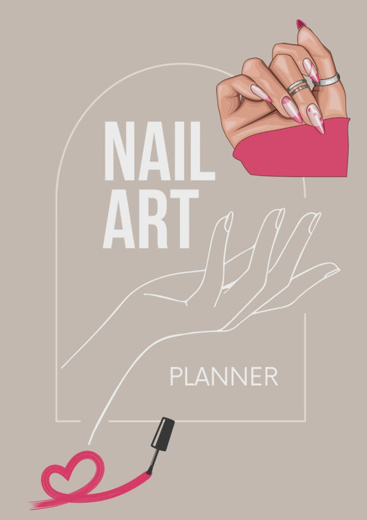 CANVA TEMPLATE PLR Nail Art Planner | Nail Art Planner PLR | Nail Art Planner Commercial Rights Only $2.00