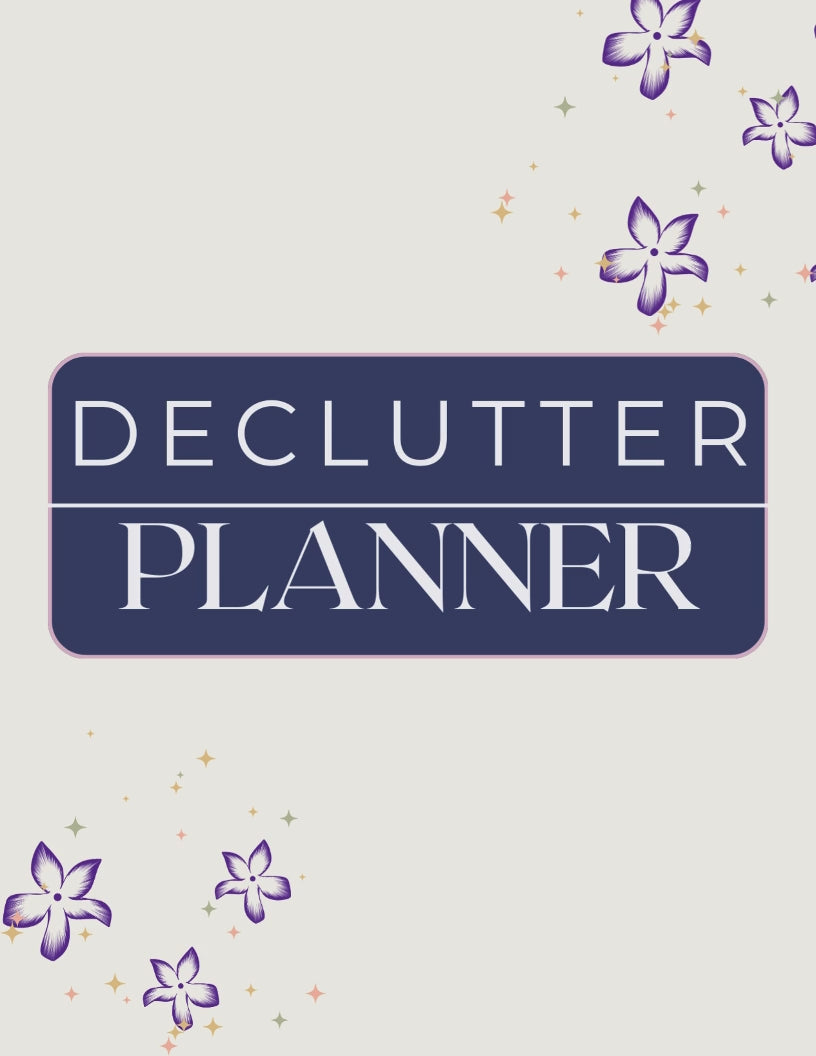 PRINTABLE DECLUTTER PLANNER, TIDY HOME PLANNER, HOME CLEANING CHECKLIST