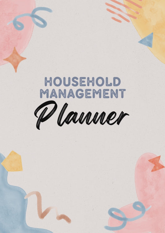 PLR HOUSEHOLD MANAGEMENT PLANNER | PLR COTTAGECORE HOUSEHOLD PLANNER