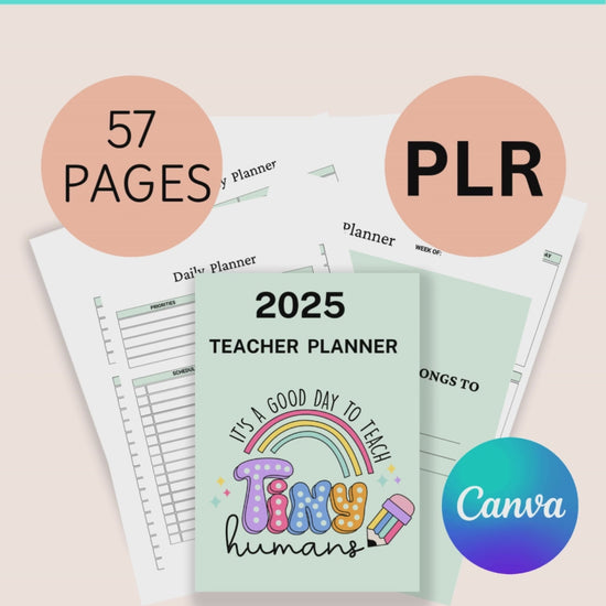 Teacher Planner PLR | Pres-School Teacher Planner PLR