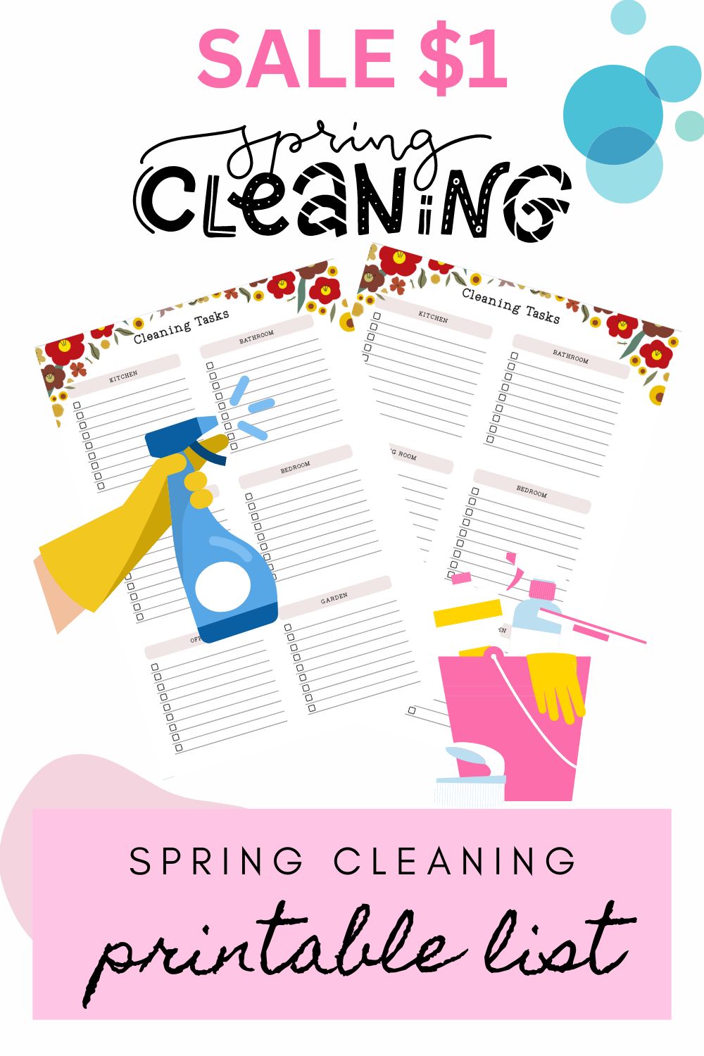 spring cleaning printable plr