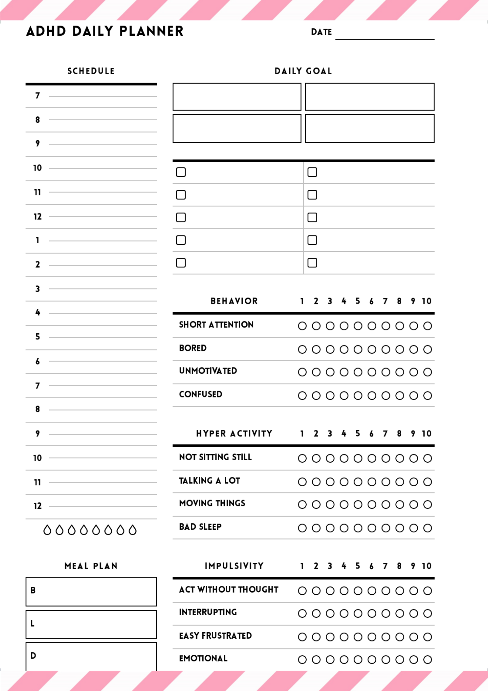 PLR ADHD PLANNER PRINTABLE | | PLR ADHD PLANNER PRINTABLE| PLR ADHD PLANNER PRINTABLE