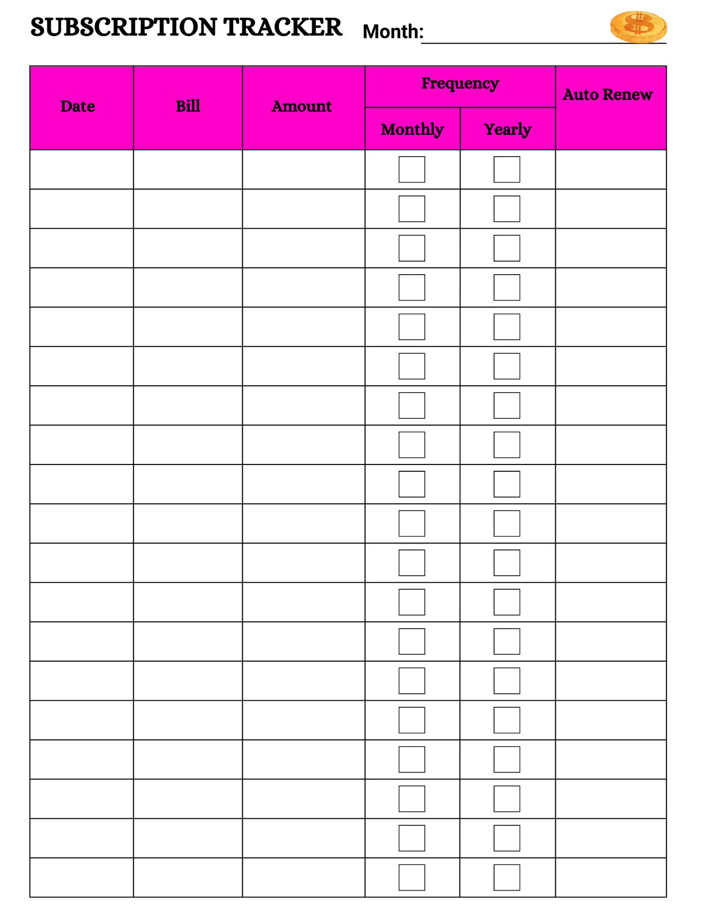 PLR Budget Sheet PDF | Budget Sheet Printables | Budget Sheet Printable - 22 Pages