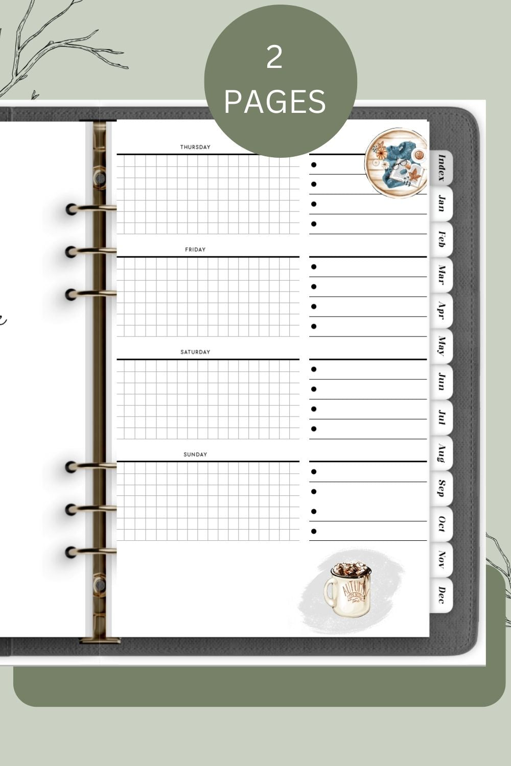 PLR Undated Daily Planner | PLR Undated Daily Planner | Undated Planner PLR