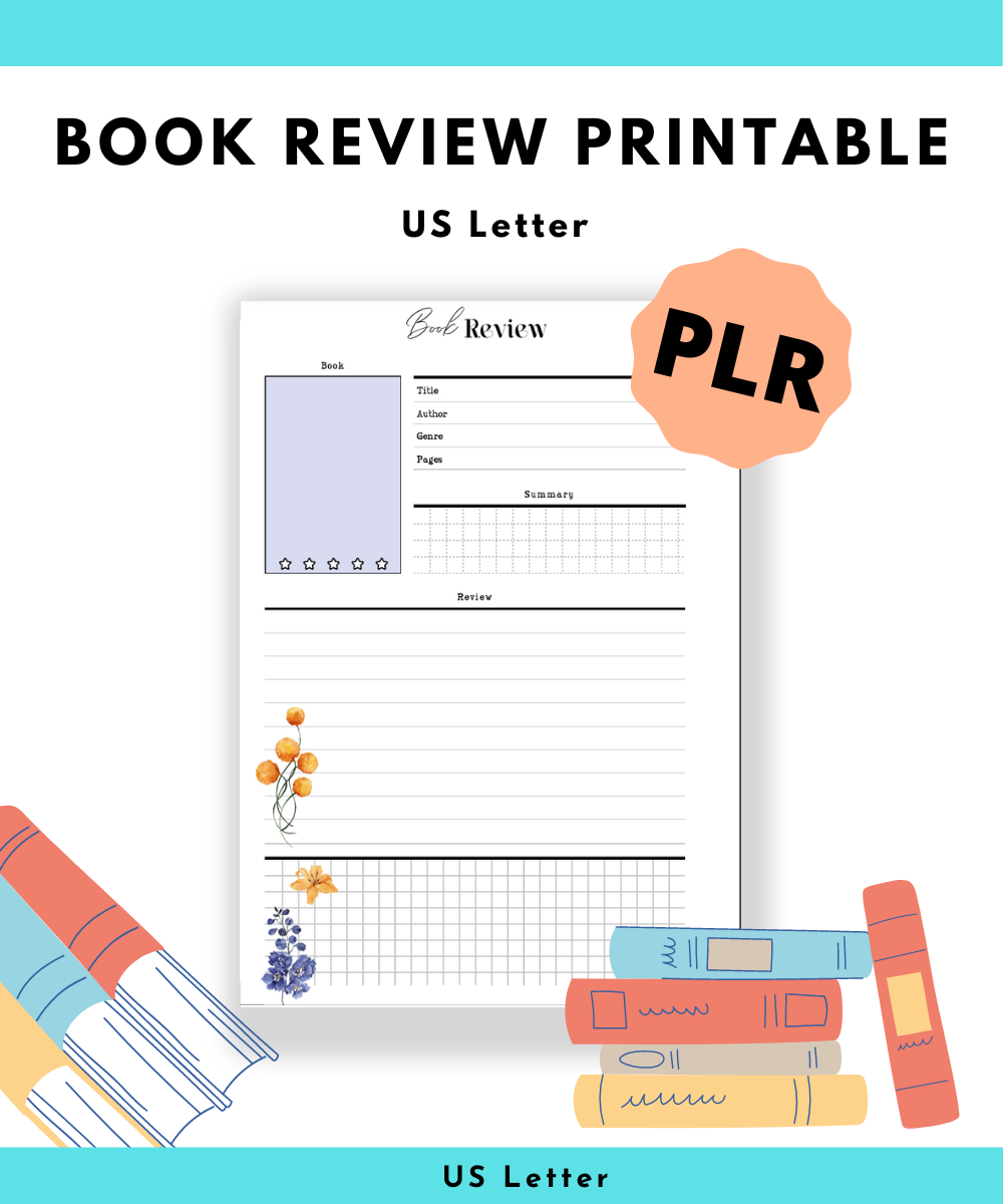 PLR Book Review Printable | | PLR Printables | Printables With PLR