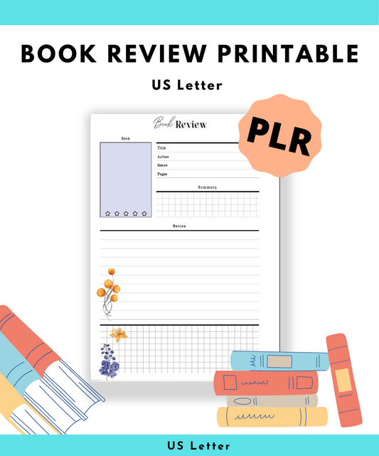 PLR Book Review Printable | | PLR Printables | Printables With PLR