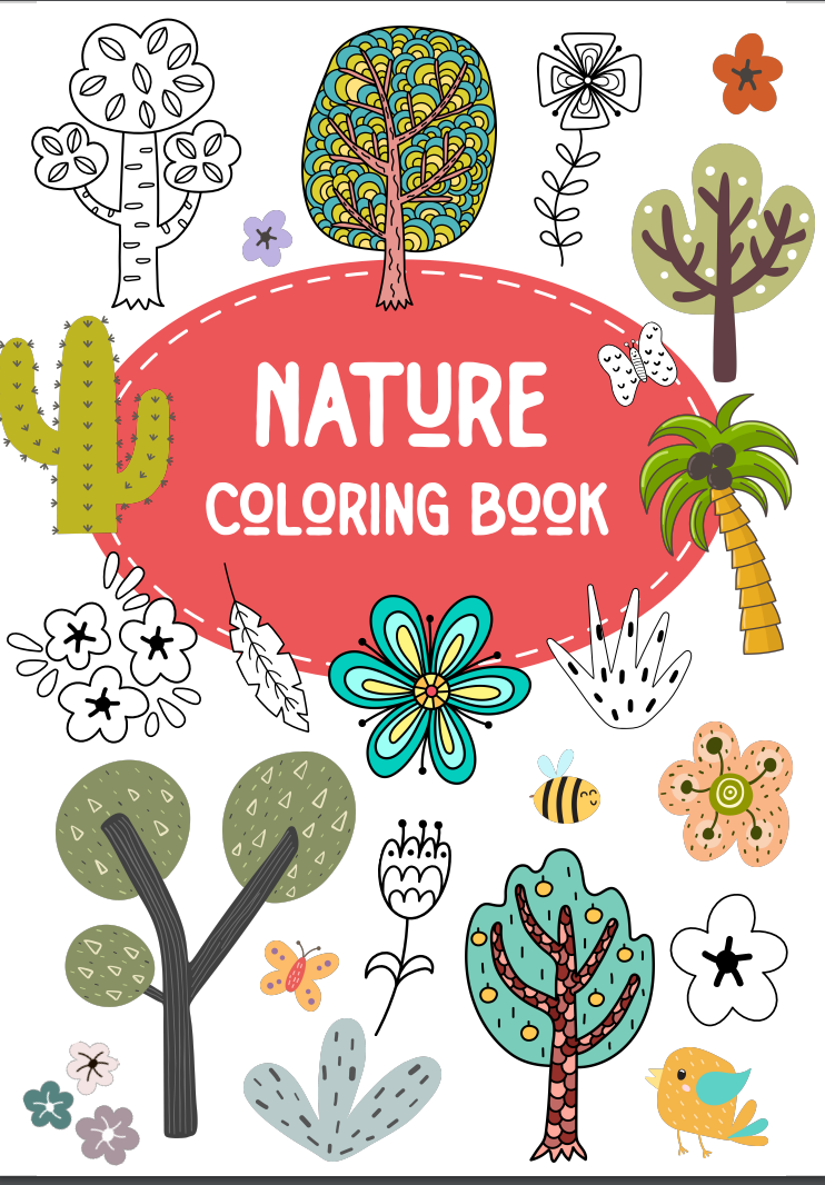 PLR Coloring Nature Book | PLR Coloring Book Nature Theme