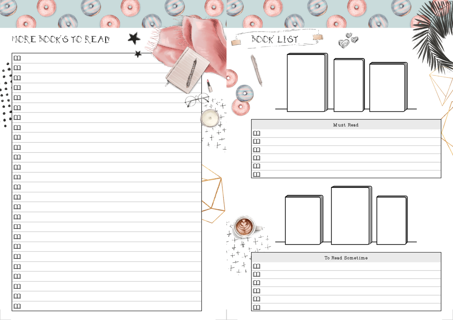 PLR PRINTABLE BOOK TRACKER PRINTABLE