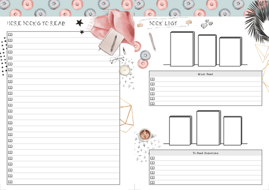 PLR PRINTABLE BOOK TRACKER PRINTABLE