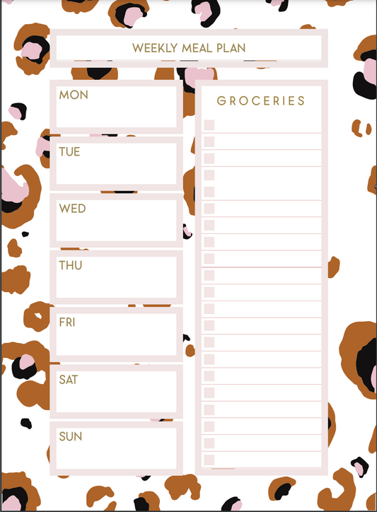 PLR PRINTABLE WEEKLY MEAL PLANNER WITH GROCERY LIST